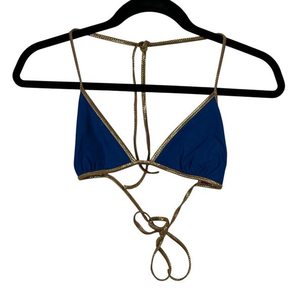 Reversible Purple & Blue Triangle Bikini Top Women's XS - Picture 2 of 3